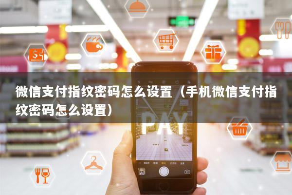微信支付指纹密码怎么设置(手机微信支付指纹密码怎么设置)