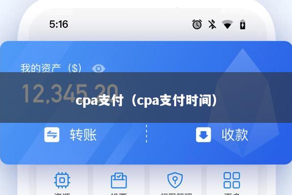 cpa支付(cpa支付时间)