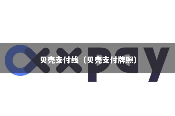 贝壳支付线(贝壳支付牌照)