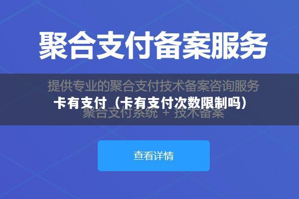 卡有支付(卡有支付次数限制吗)