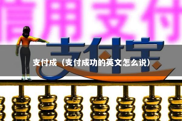 支付成(支付成功的英文怎么说)