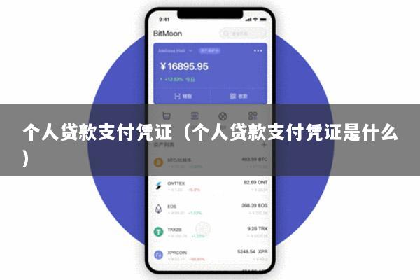个人贷款支付凭证(个人贷款支付凭证是什么)
