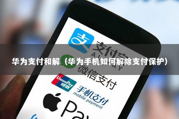 华为支付和解(华为手机如何解除支付保护)