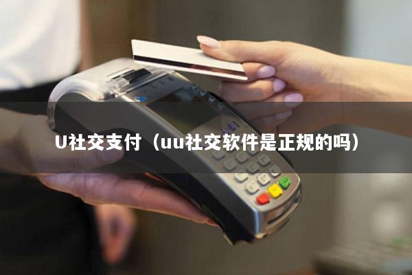 U社交支付(uu社交软件是正规的吗)
