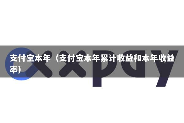 支付宝本年(支付宝本年累计收益和本年收益率)