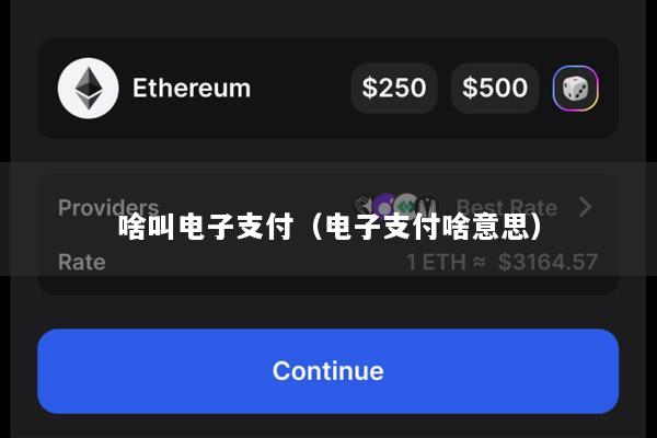 啥叫电子支付（电子支付啥意思）